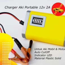 12 V Accu Battery Charger Cas Aki Motor Mobil 2A