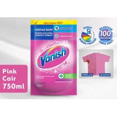 Vanish Cair Pink 750 Ml Refill Penghilang Noda Pakaian Pink, Putih