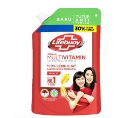 Lifebuoy Sabun Mandi Cair Body Wash Cool Fresh Antibakteri Multivitamin 400Ml - Total 10