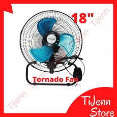 Premium 18" Tornado Wall Fan Kipas Dinding Tornado 18" Besi Varian Gantung Dinding 3 Speed Standar S