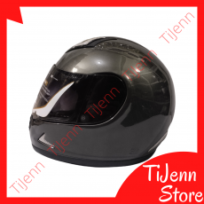Helm Full Face 2 Vision Premium SNI DOT SNEL Dark Grey Gunmetal Glossy Size L 