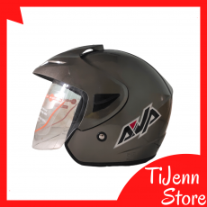 Helm Pet Premium Standar SNI DOT SNEL Dark Grey Gunmetal Size L Clear / Dark