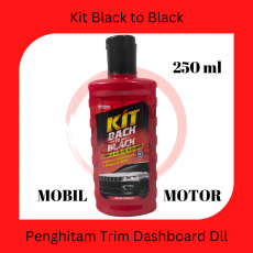 Baru!!! KIT Back to Black 250 ml Penghitam Plastic Trim Dashboard Sparkboard Mobil & Motor