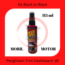 Baru!!! KIT Back to Black 115 ml Penghitam Plastic Trim Dashboard Sparkboard Mobil & Motor